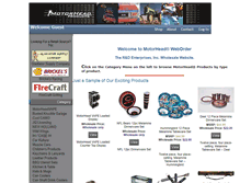 Tablet Screenshot of motorheadproducts.com
